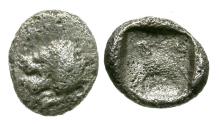 Ancient Coins - Ionia. Miletos AR Tetartemorion / Bird