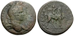 Ancient Coins - Caracalla (AD 198-217). Thrace. Hadrianopolis Æ27 / Emperor on Horseback