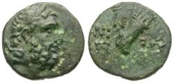Ancient Coins - Pontus. Amisos. Time of Mithradates VI Eupator (120-63 BC) Æ12 / Club and Quiver