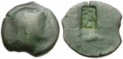 Ancient Coins - Ionia. Smyrna Æ16 / Counterstamp