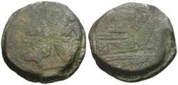 Ancient Coins - 169-158 BC - Roman Republic. Anonymous Æ AS / Wolf & Twins