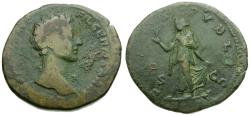 Ancient Coins - Commodus, as Caesar (AD 166-177) &#198; AS / Spes