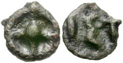 Ancient Coins - Moesia Inferior. Istros Cast Æ12 / Wheel