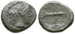 Ancient Coins - Sicily. Syracuse AR Litra / Wheel