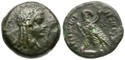 Ancient Coins - Ptolemaic Kings of Egypt. Ptolemy VI Philometor (163-145 BC) Æ18 / Demeter