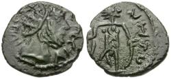 Ancient Coins - Tetricus I (AD 271-274) Imitative Æ4 / Spes?