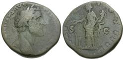 Ancient Coins - Antoninus Pius (AD 138-161) Æ Sestertius / Ex Curtis Clay Collection