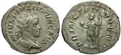 Ancient Coins - Philip II, as Caesar (AD 244-247) AR Antoninianus / Emperor
