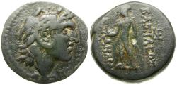 Ancient Coins - Seleukid Kings. Alexander I Balas (152-145 BC) Æ19 / Apollo