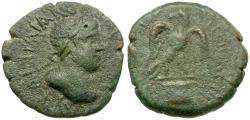 Ancient Coins - Hadrian (AD 117-138). Cilicia. Antiochia ad Cragum Æ18 / Eagle