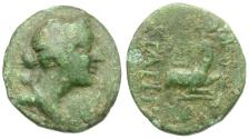 Ancient Coins - Ionia. Ephesus. Krates, magistrate Æ17 / Stag