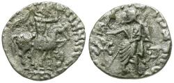 Ancient Coins - Indo-Skythian Kings. Azes (58-12 BC) AR Drachm / Zeus