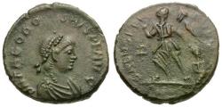 Ancient Coins - Theodosius I (AD 379-395) Æ4 / Victory