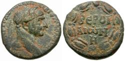 Ancient Coins - Trajan (AD 98-117). Cyrrhestica. Beroea Æ23 / Ethnic within Wreath