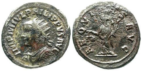 Ancient Coins - F/aF Philip I AR Antoninianus / Left Facing Bust