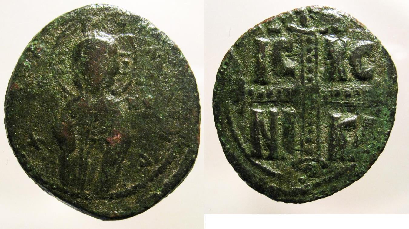 Constantine IX: Anonymous Class C Folles | Byzantine Coins