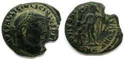 Ancient Coins - Licinius I: AE Folles, Jove reverse, Mint of Cyzicus