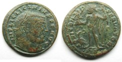 Ancient Coins - Licinius I Æ Follis. Siscia, RARE (R3)