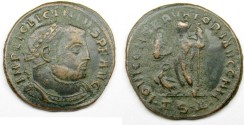 Ancient Coins - Licinius I AE Follis, Thessalonica, Scarce!