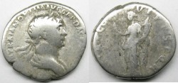 Ancient Coins - Trajan: AR Denarius, Felicitas reverse