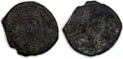 Ancient Coins - Maurice Tiberius: AE Half Folles, Constantinople Mint (Sear 535)