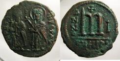 Ancient Coins - Phocas: Folles, Antioch, Empress nimbate