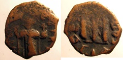 Ancient Coins - Arab Byzantine: AE folles imitating Constans II