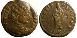 Ancient Coins - Fausta: AE Folles, Empress holding two children reverse, Cyzicus (rare)
