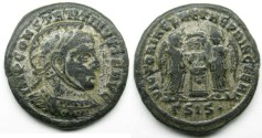 Ancient Coins - Constantine I: AE Folles, Silvered, Siscia, Victories reverse