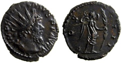 Ancient Coins - Postumus: Billon Antoninianus, Victory reverse, COS IIII
