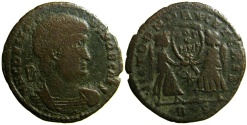 Ancient Coins - Decentius: Mint of Rome, two Victories reverse