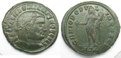 Ancient Coins - Galerius: AE Folles, Herculea mint, Genius reverse