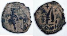 Ancient Coins - Heraclius: AE Folles, Small size, Constantinople mint (Sear 810)