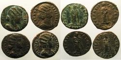Ancient Coins - Fousta: 4 AE coins, various mints.