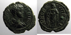 Ancient Coins - Caracalla, Moesia Inferior, Nicopolis ad Istrum, Asklepius reverse