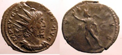 Ancient Coins - Victorinus: Billon Antoninianus, Sol with whip reverse