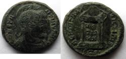 Ancient Coins - Constantine I: AE Folles, Globe on altar, Trier
