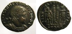 Ancient Coins - Constantius II: AE Antioch, campgate