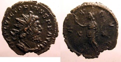 Ancient Coins - Victorinus: Billon antoninianus, Pax reverse