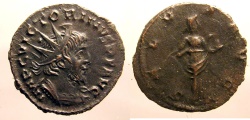 Ancient Coins - Victorinus: Billon Antoninianus, Salus reverse
