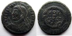 Ancient Coins - Justin II: AE3, Scarce 'Vota'  from Siscia