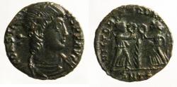 Ancient Coins - Constantius II: Thessalonica, Two victories, "scarce"