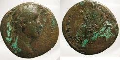 Ancient Coins - Antoninus Pius, Sestertius, Justitia reverse