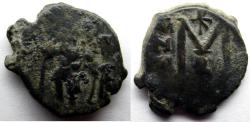 Ancient Coins - Heraclius and Heraclius Constantine: AE Folles, Constantinople (Small dies, Sear 810)
