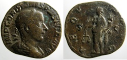 Ancient Coins - Gordian III: Sestertius, Aequitas reverse