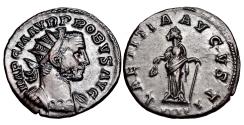 Ancient Coins - PROBUS. Billon antoninianus.  Lyons.. 276--282 A.D..   Mint state..  10842.