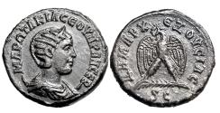 Ancient Coins - OTACILIA SEVERA. Billon tetradrachm. Antioch. Wife of Philip I..   Nearly Extremely Fine..  12413.