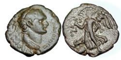 Ancient Coins - Domitian. AE 19. Judaea, Caesarea Maritima .   Very Fine for issue..  13011.