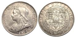 World Coins - Victoria. Shilling. 1893.   Uncirculated..  8941.