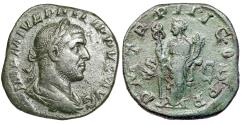 Ancient Coins - PHILIP I. Ae sestertius. 244 - 249 A.D..   GVF/VF.  11130.